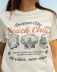 WOMENS ANCIENT CITY BEACH CLUB TEE