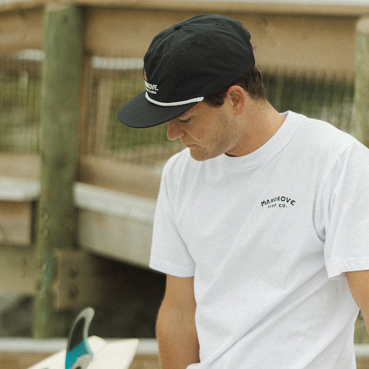 RECYCLED NYLON NAVY SHOP HAT