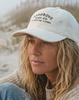 EMBROIDERED CORD HAT - CREAM